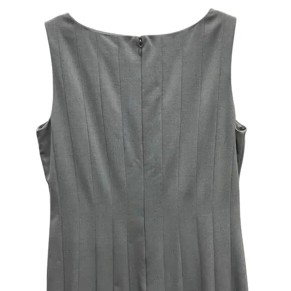 Calvin Klein Gray Sleeveless Fit-and-Flare Dress Size 12 - Picture 9 of 9